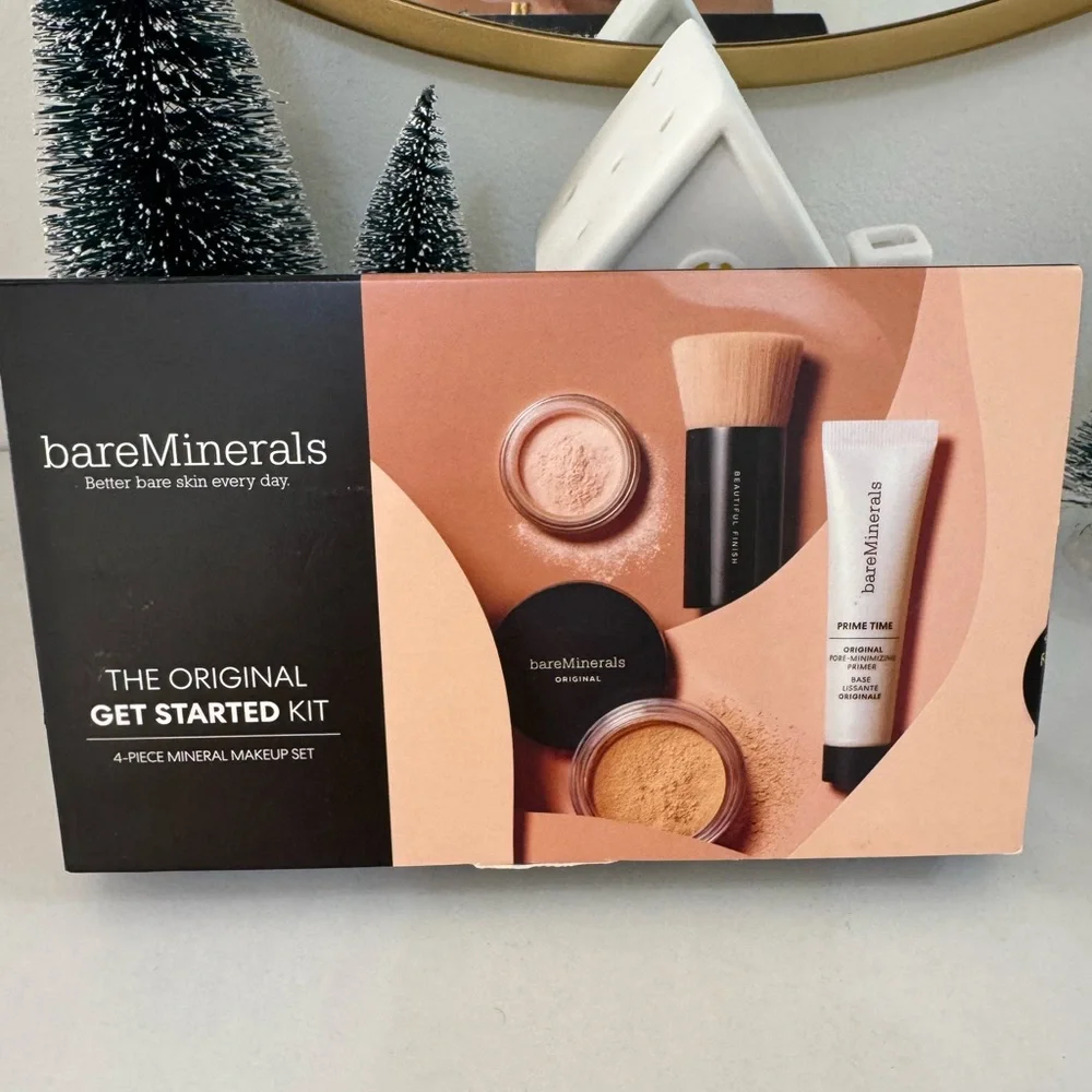 bareMinerals Original Get Started Kit, 4 Piece Mineral MAKEUP SET